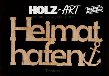 Preview: Schriftzug "Heimathafen" Preview: Schriftzug "Heimathafen"