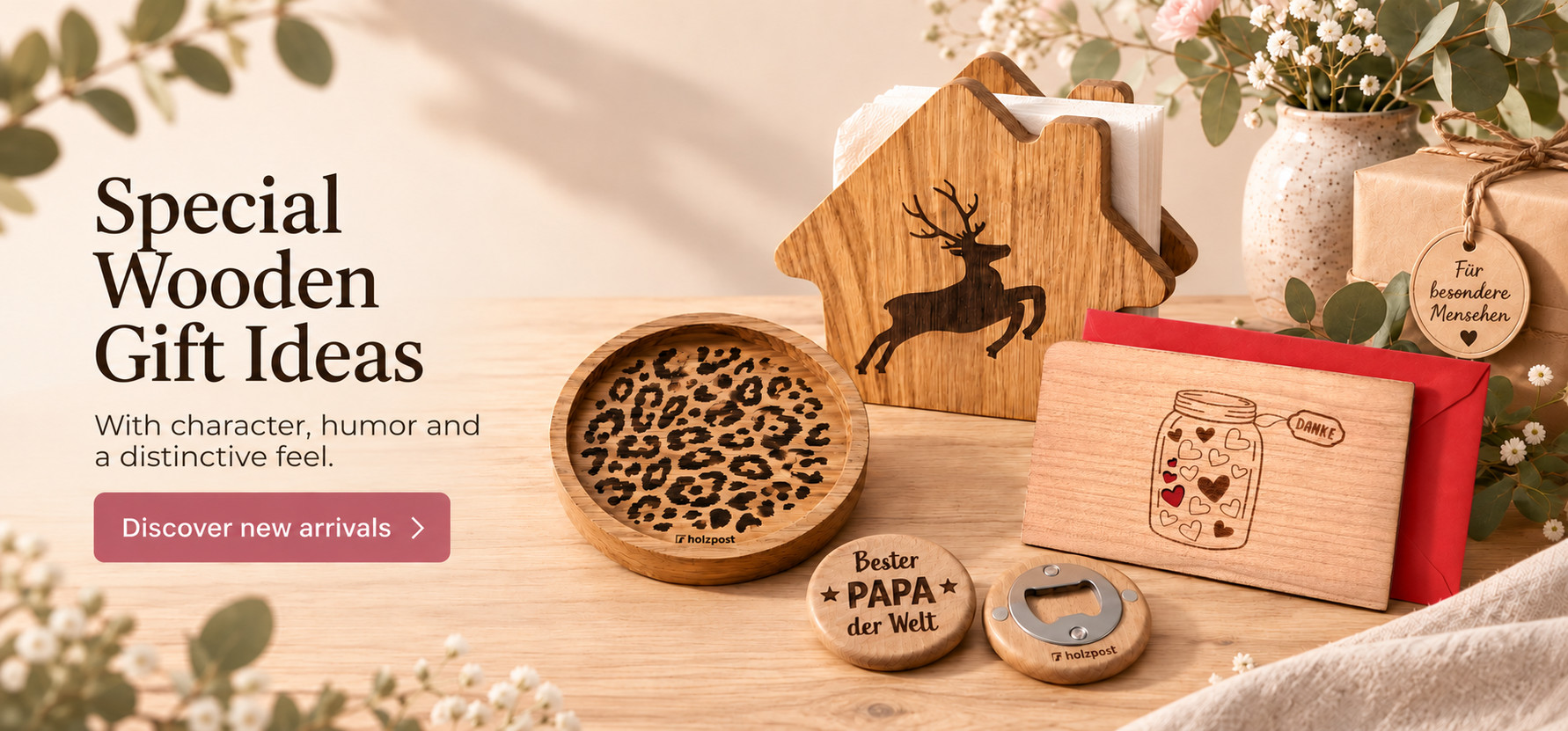 Special wooden gift ideas from holzpost