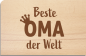 Preview: Holzpostkarte "Beste Oma"