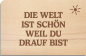 Preview: Holzpostkarte "Welt"