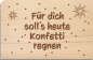 Preview: Holzpostkarte "Konfetti"