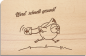 Preview: wooden postcard "Werd' schnell gesund!"
