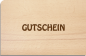 Preview: Holzpostkarte "Gutschein"