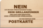 Preview: Holzpostkarte "NEIN"