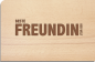 Preview: Holzpostkarte "Freundin"