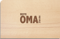 Preview: Holzpostkarte "Oma"