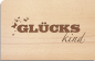 Preview: wooden postcard "Glückskind"