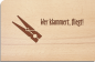 Preview: Holzpostkarte "Klammer"