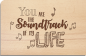 Preview: Holzpostkarte "Soundtrack"