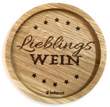 Untersetzer "Lieblingswein"