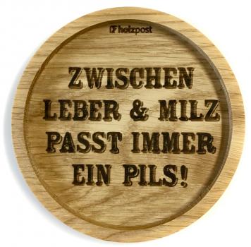 Untersetzer "Leber + Milz"