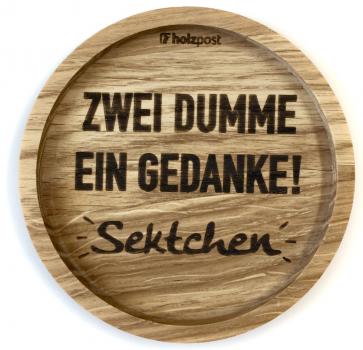 Untersetzer "Gedanke - Sektchen"