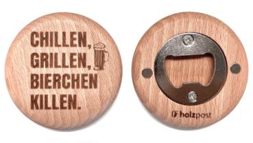 Flaschenöffner "Chillen"