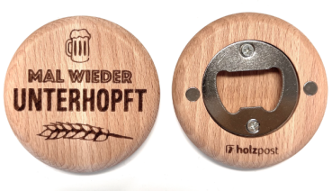 Flaschenöffner "Unterhopft"