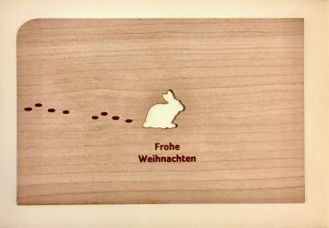 Grußkarte mit Umschlag "Schneehase"