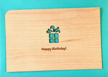 Grußkarte mit Umschlag "Happy Birthday"