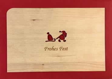 Grußkarte mit Umschlag "Frohes Fest"