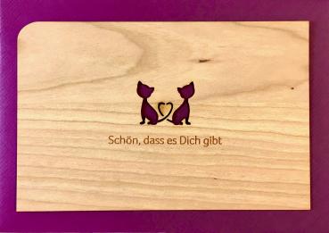 Grußkarte mit Umschlag "Katzen"