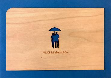 Grußkarte mit Umschlag "Regenschirm"