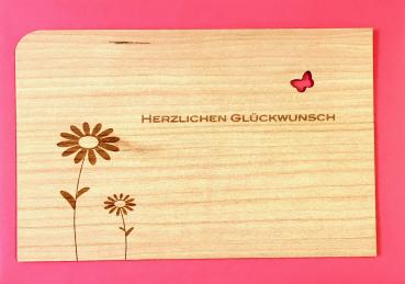 Grußkarte mit Umschlag "Glückwunsch"