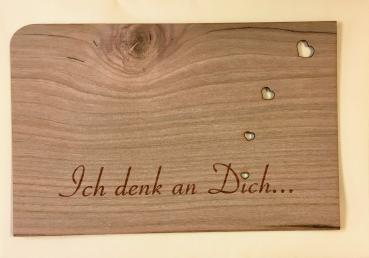 Grußkarte mit Umschlag "Ich denk an Dich"
