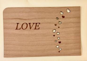 Grußkarte mit Umschlag "LOVE"