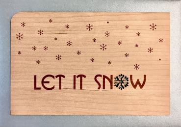 Grußkarte mit Umschlag "SNOW"