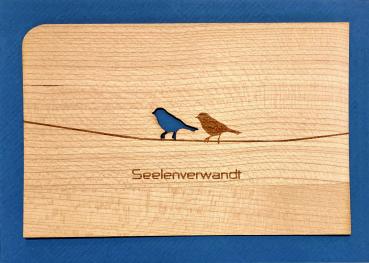 Grußkarte mit Umschlag "Vogel"