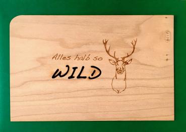 Grußkarte mit Umschlag "Wild"