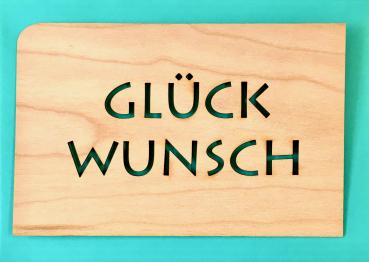 Grußkarte mit Umschlag "Buchstaben Glückwunsch"
