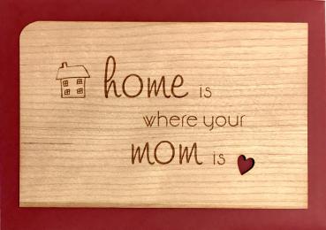 Grußkarte mit Umschlag "Home"