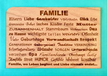Grußkarte mit Umschlag "Familie"