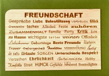 Grußkarte mit Umschlag "Freundschaft Text"