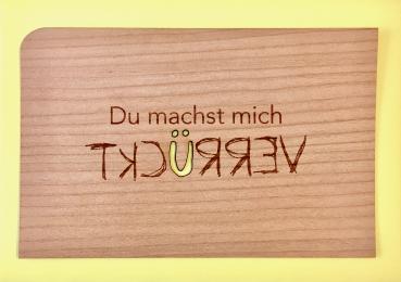 Grußkarte mit Umschlag "Verrückt"