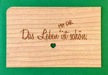 Grußkarte mit Umschlag "Mit Dir"
