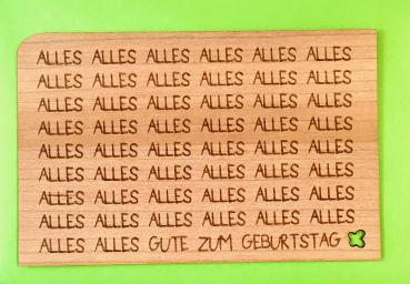 Grußkarte mit Umschlag "Alles"