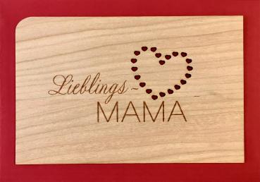 Grußkarte mit Umschlag "Lieblingsmama"
