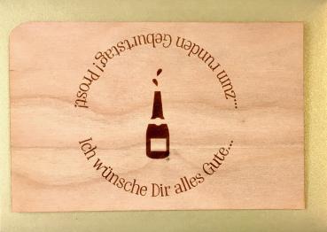 Grußkarte mit Umschlag "Runder Geburtstag"