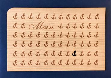 Grußkarte mit Umschlag "Moin Anker"
