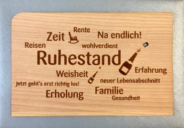 Grußkarte mit Umschlag "Rente"
