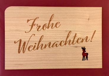 Grußkarte mit Umschlag "Frohe Weihnachten Schrift"
