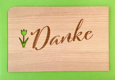 Grußkarte mit Umschlag "Danke Schrift"