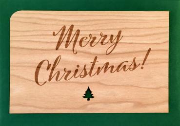 Grußkarte mit Umschlag "MerryChristmas Schrift"