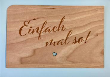 Grußkarte mit Umschlag "EinfachSo Schrift"
