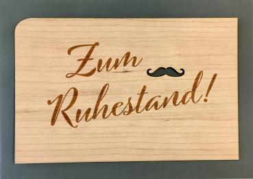 Grußkarte mit Umschlag "Ruhestand Schrift"
