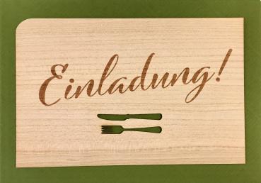 Grußkarte mit Umschlag "Einladung Schrift"
