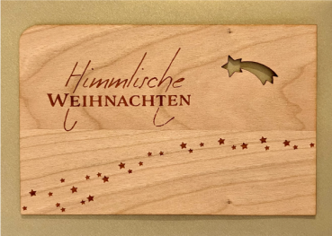 Grußkarte mit Umschlag "Himmlische Sterne"
