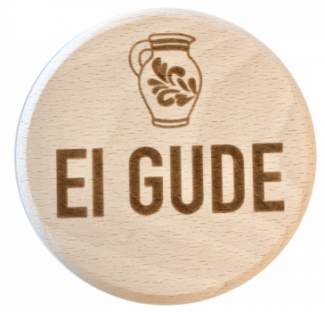 Glasdeckel "Ei Gude"