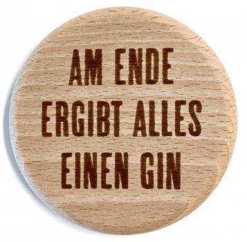 Glasdeckel "Ende"