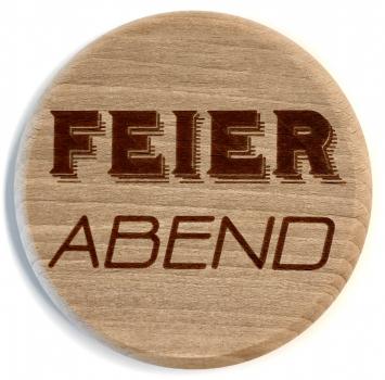 Glasdeckel "Feierabend"